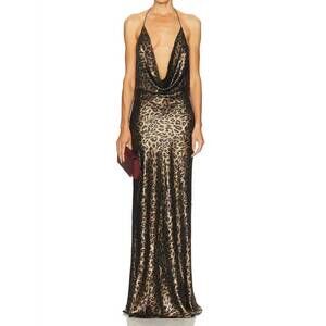 sans faff bristol bow evening dress Anna Cowl Evening Dress Black / M main image 0